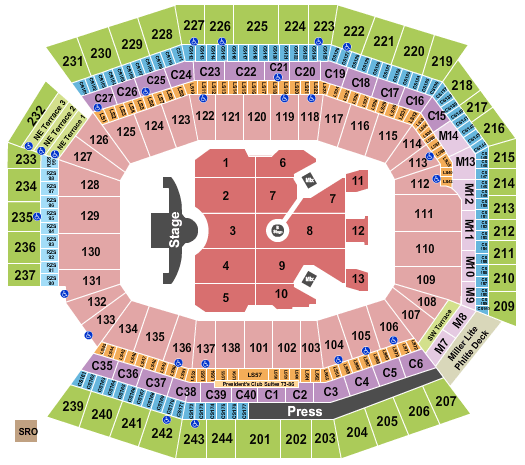 Lincoln Financial Field Ed Sheeran Seating Chart